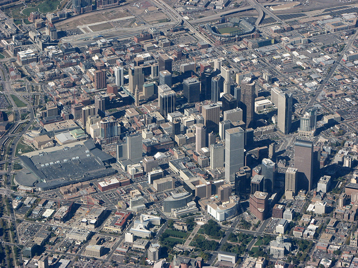 Denver, aerial, buildings, Colorado photo